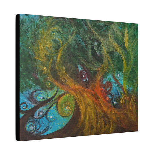 Burn It All Down Satin Canvas 24" x 20"