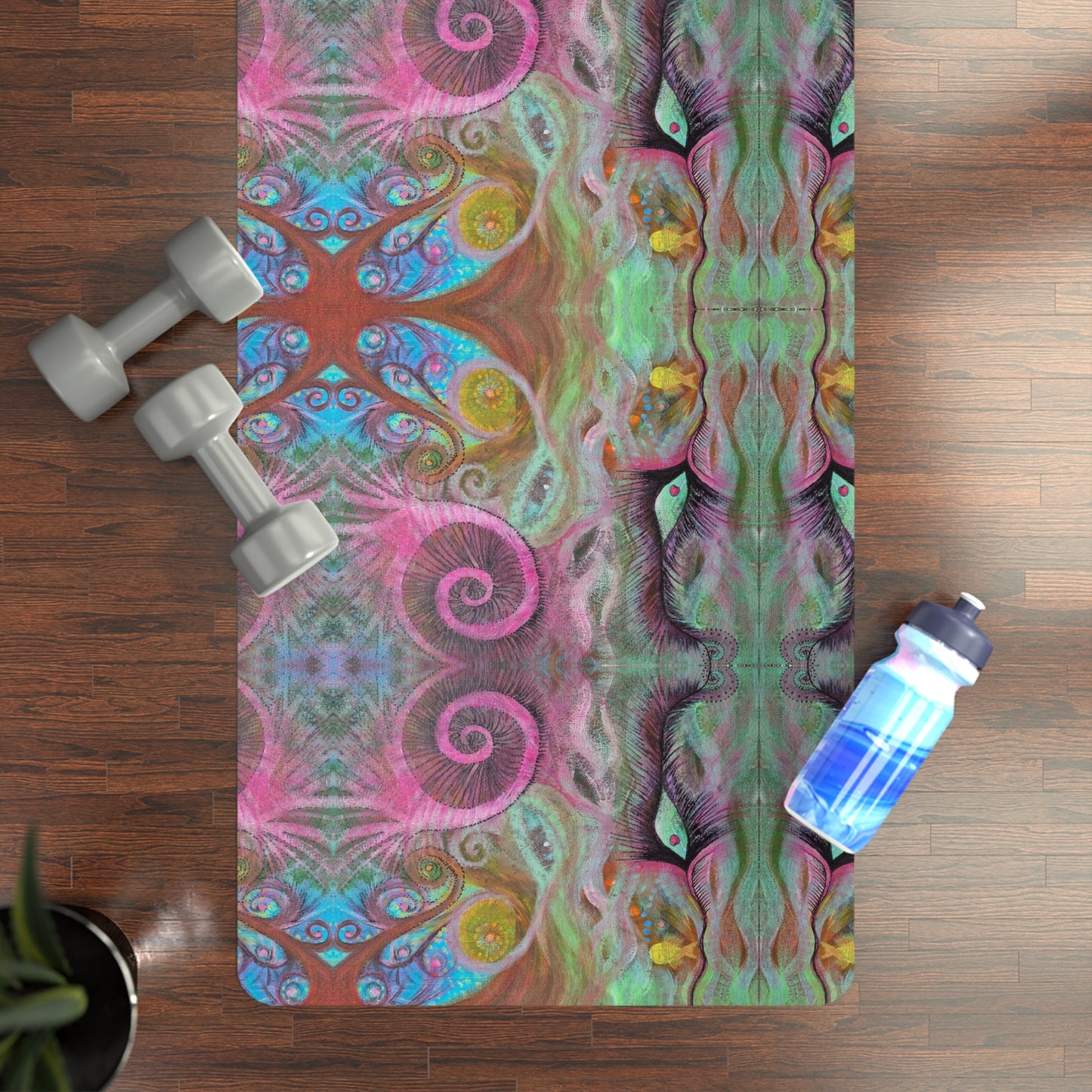 Feminine Freedom Kaleidoscope - Eco-Friendly Rubber Yoga Mat