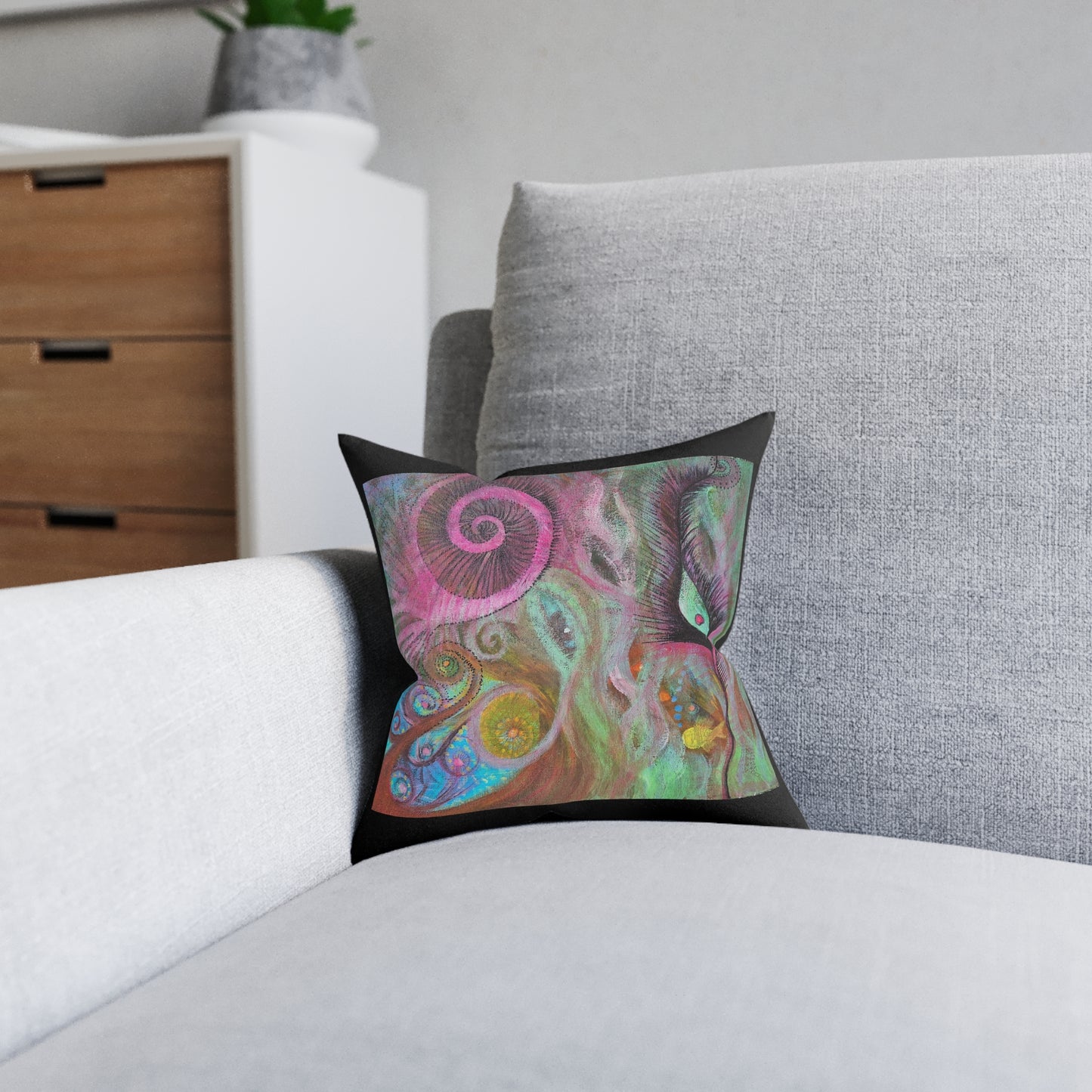Feminine Freedom Cushion (faux suede)