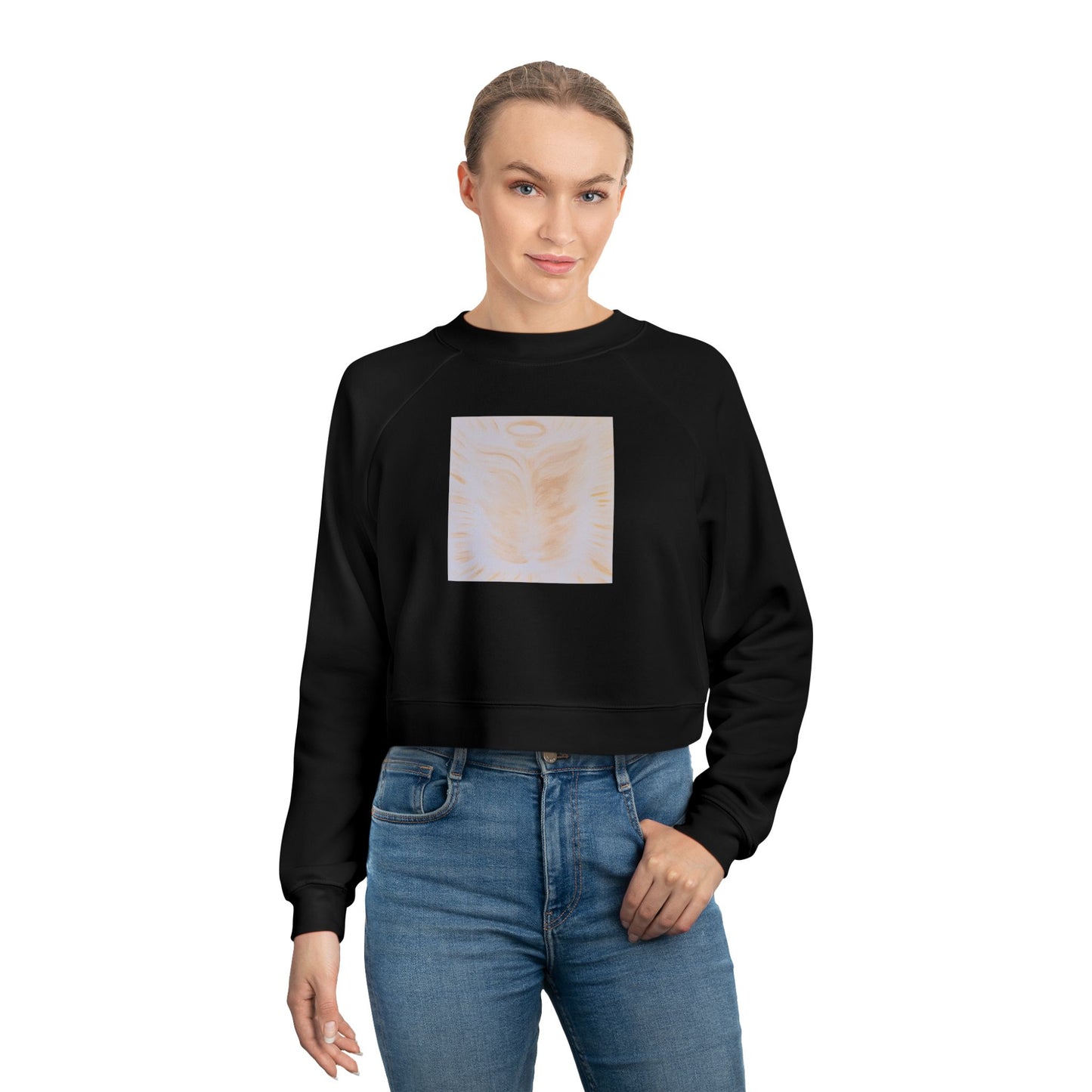 Golden Body of Christ Cropped Fleece