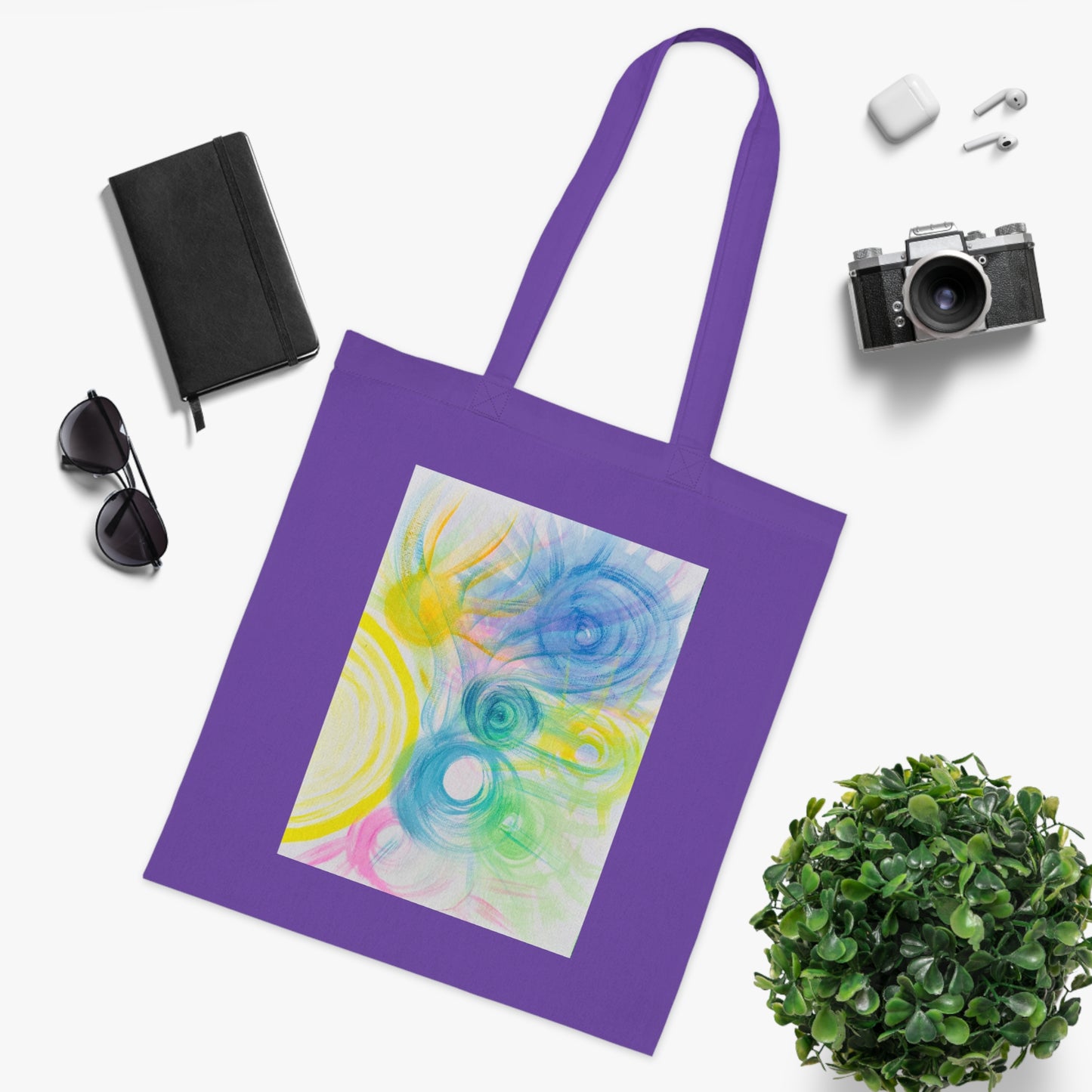 Celestial Heavenly Sounds Cotton Tote Bag