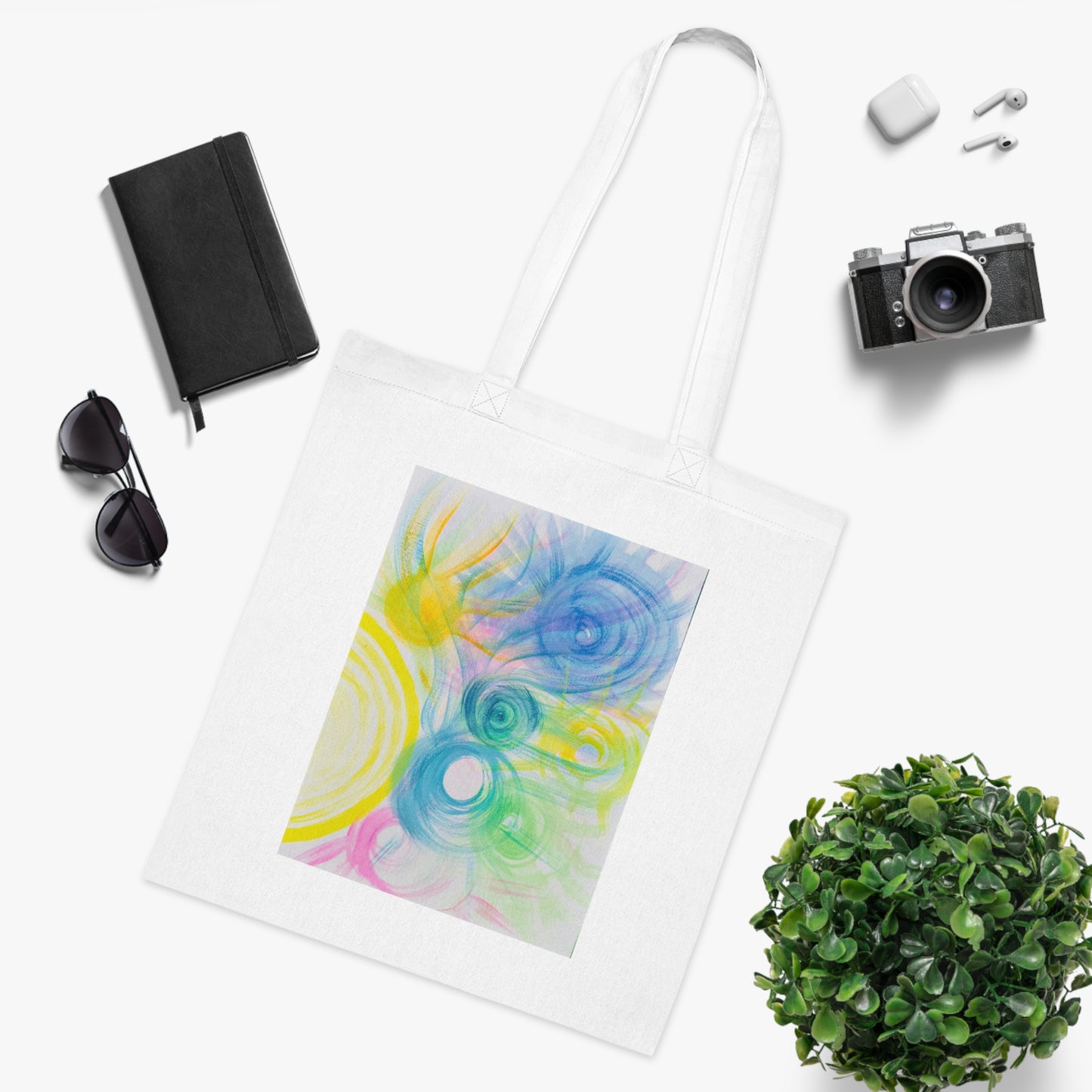 Celestial Heavenly Sounds Cotton Tote Bag