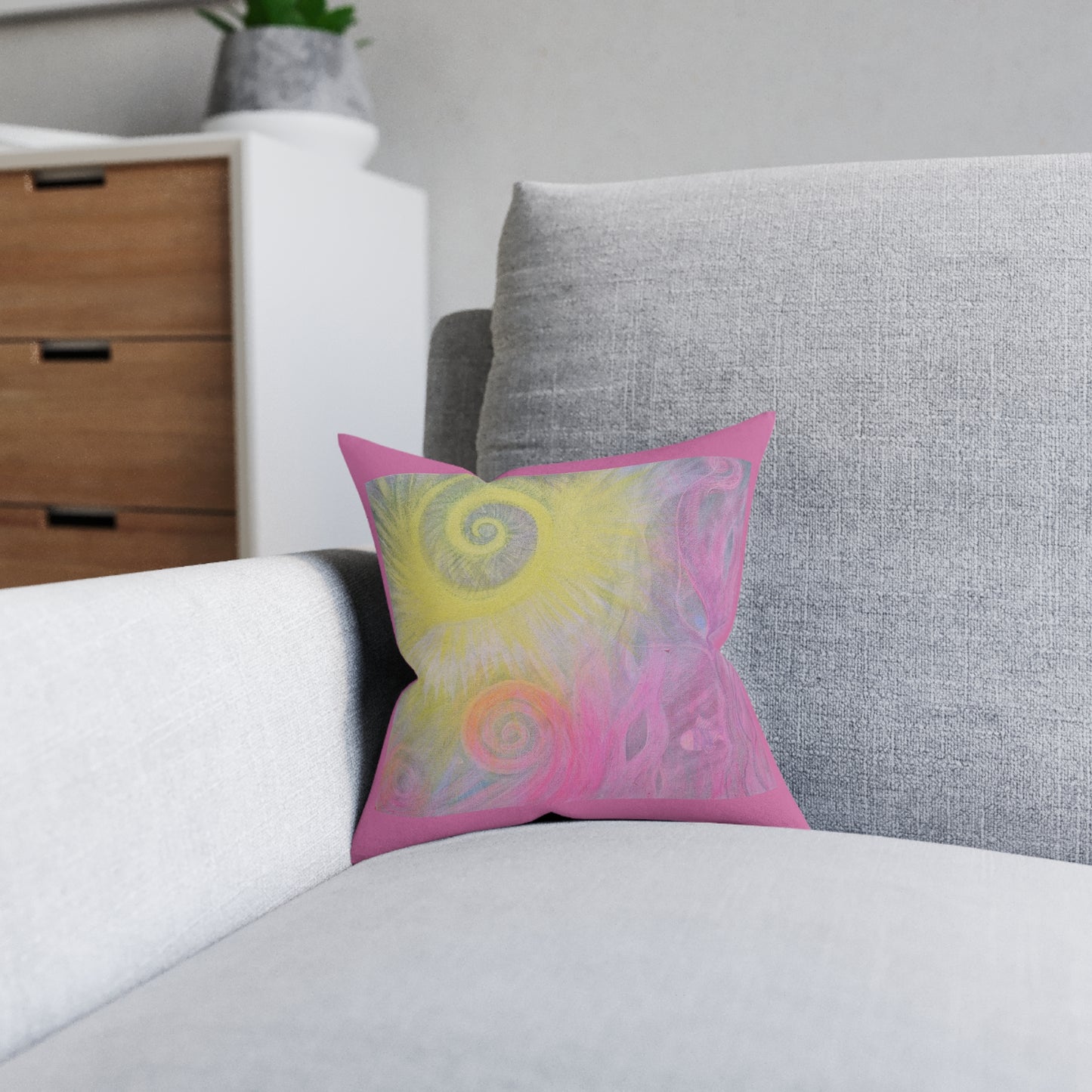 Christs Love Cushion (faux suede)