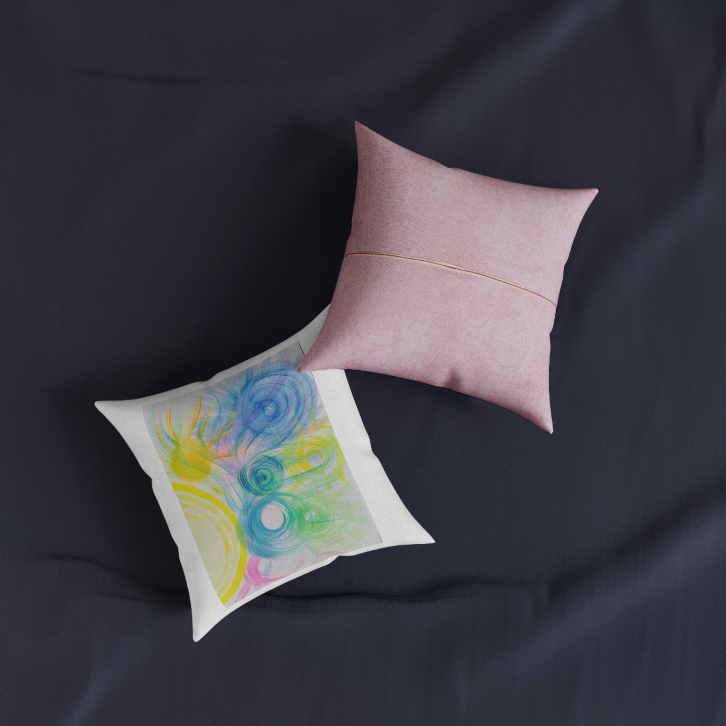 Celestial Heavenly Sounds Cushion (faux suede)