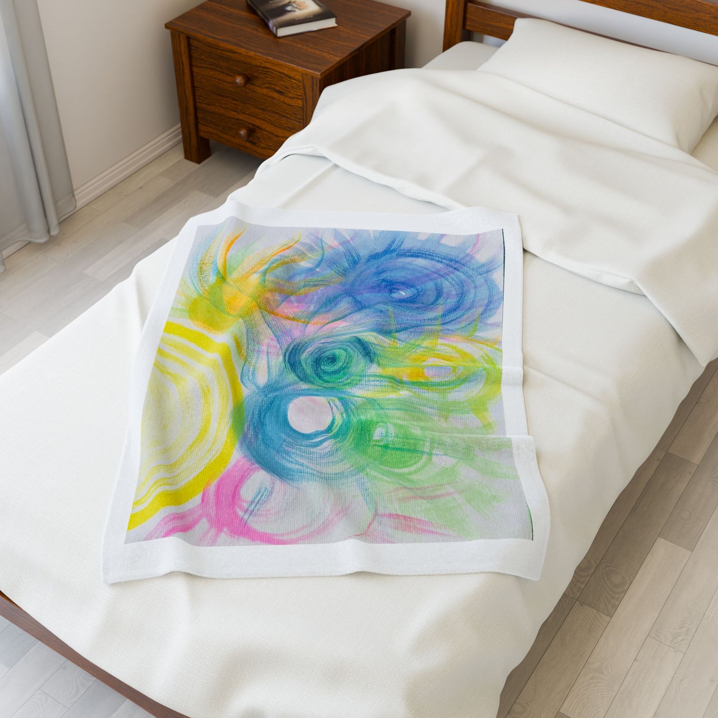 Celestial Heavenly Sounds Velveteen Plush Blanket