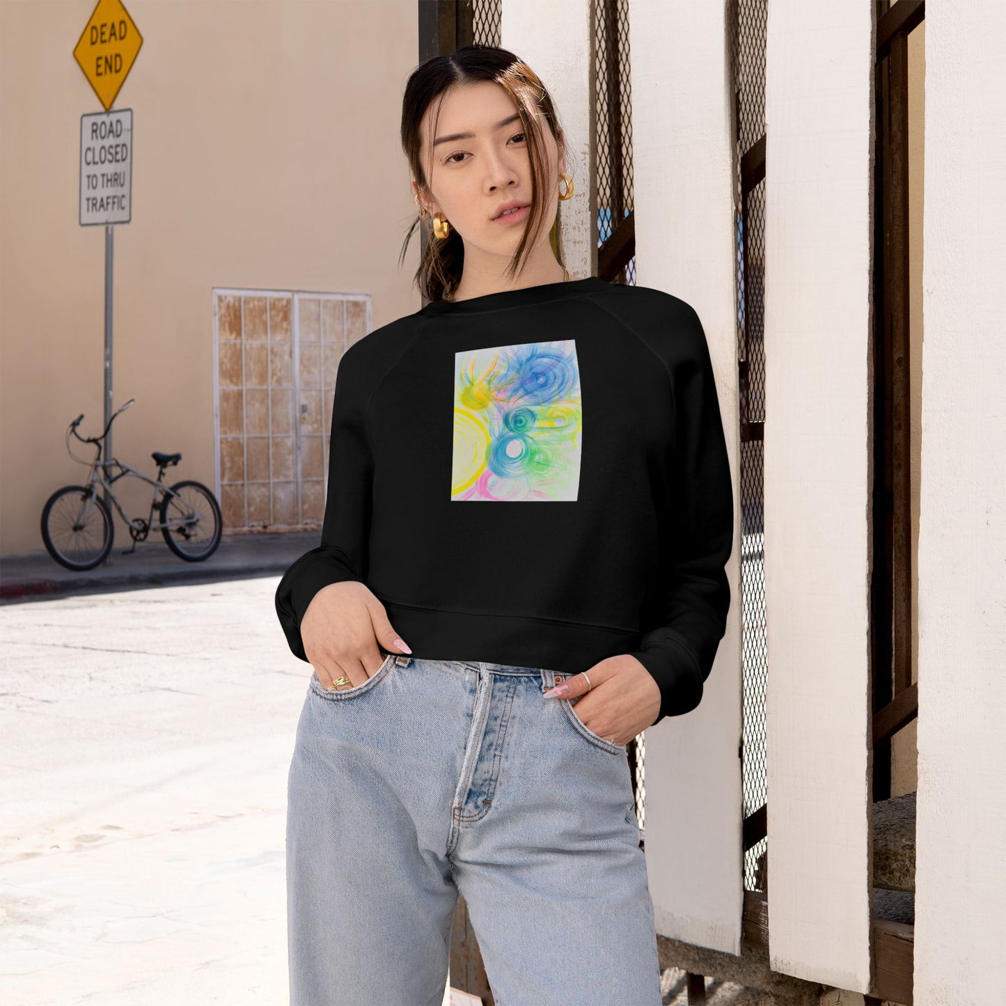 Celestial Heavenly Sounds Cropped Fleece