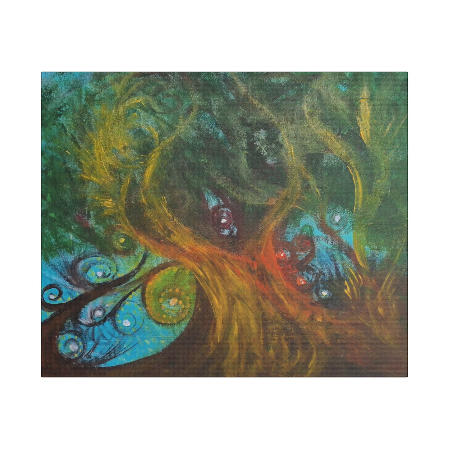 Burn It All Down Satin Canvas 24" x 20"