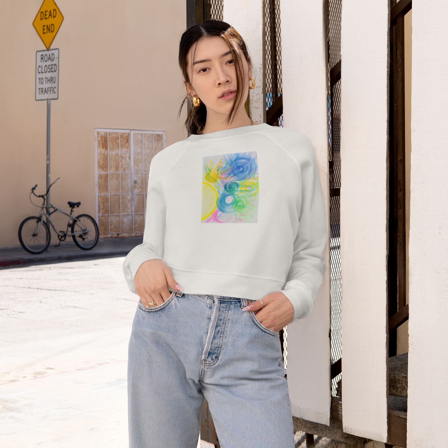 Celestial Heavenly Sounds Cropped Fleece