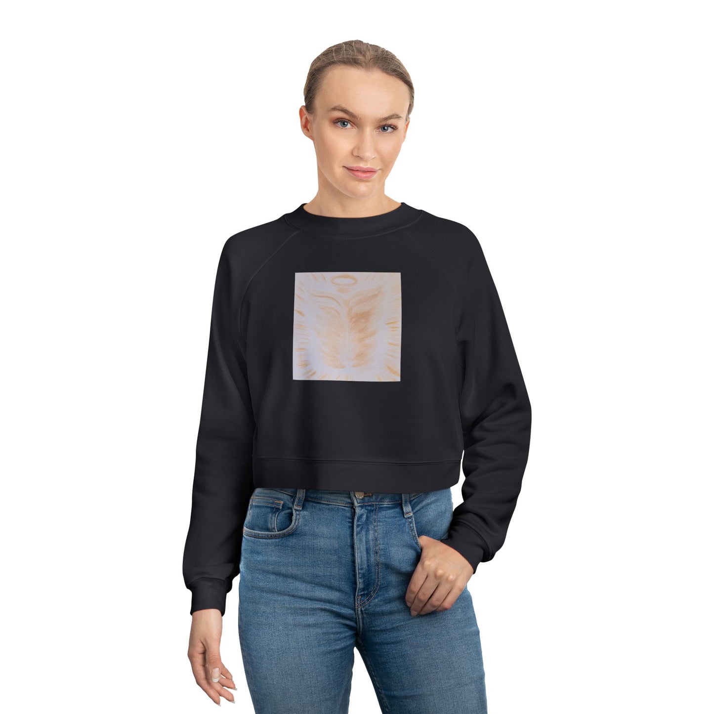 Golden Body of Christ Cropped Fleece