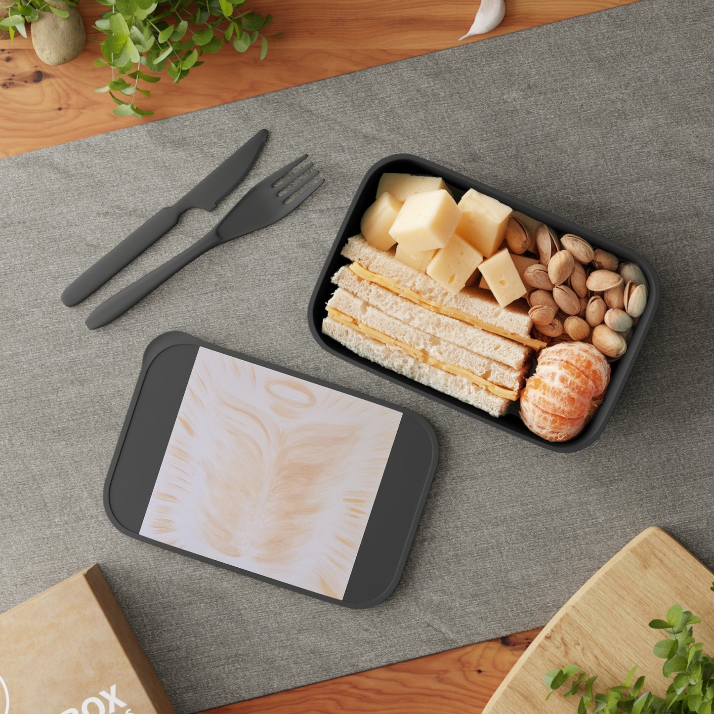 Golden Body of Christ | Eco-Friendly Lunch Container with Utensils