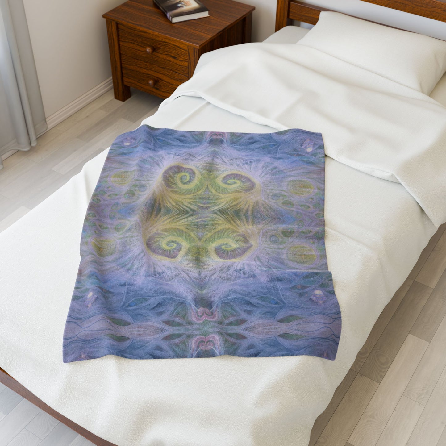 Divine Union Velveteen Plush Kaleidoscope Blanket