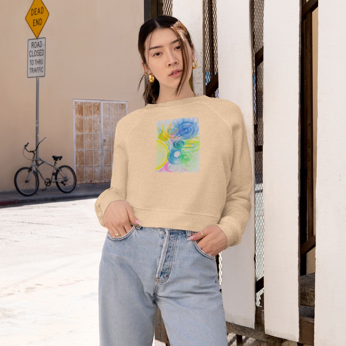 Celestial Heavenly Sounds Cropped Fleece