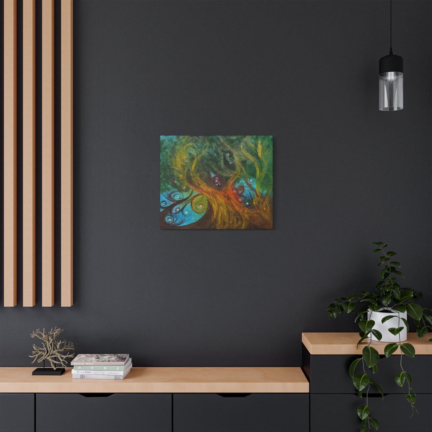 Burn It All Down Satin Canvas 24" x 20"