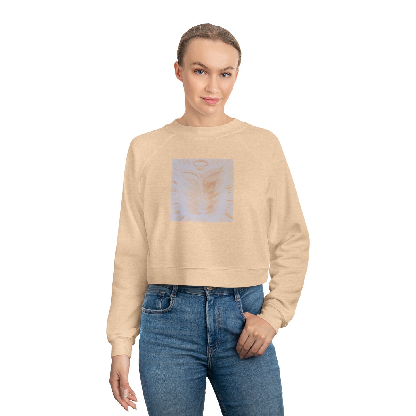 Golden Body of Christ Cropped Fleece