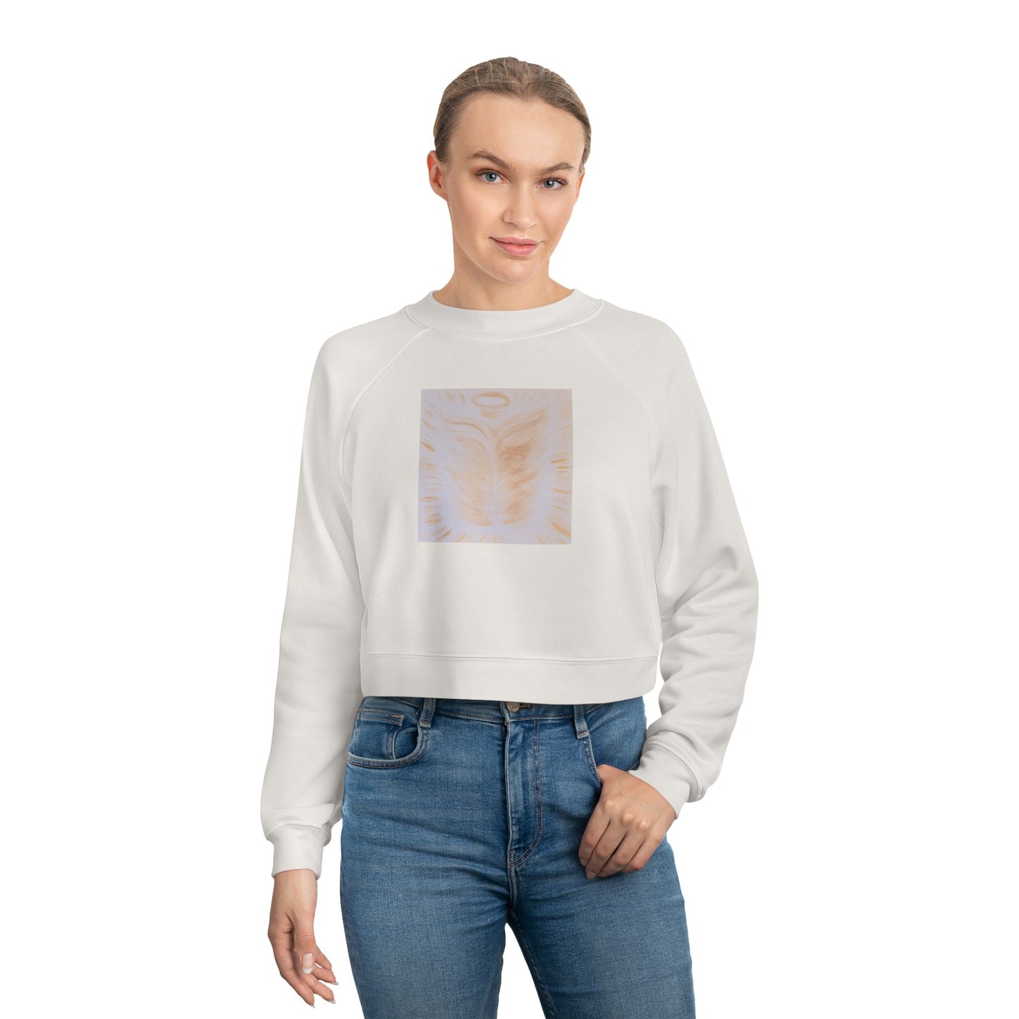 Golden Body of Christ Cropped Fleece