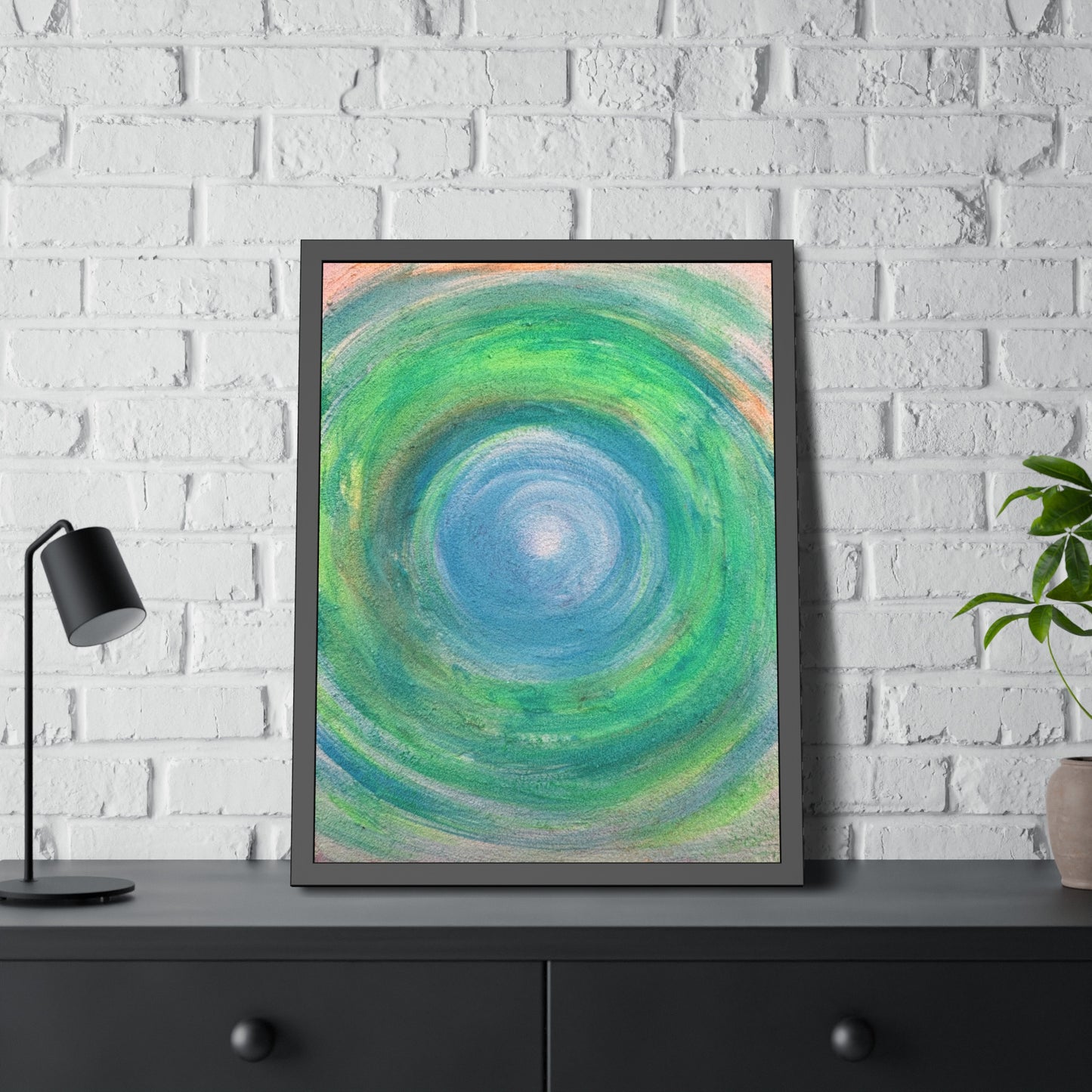 Womb of Light in Pinewood Frame