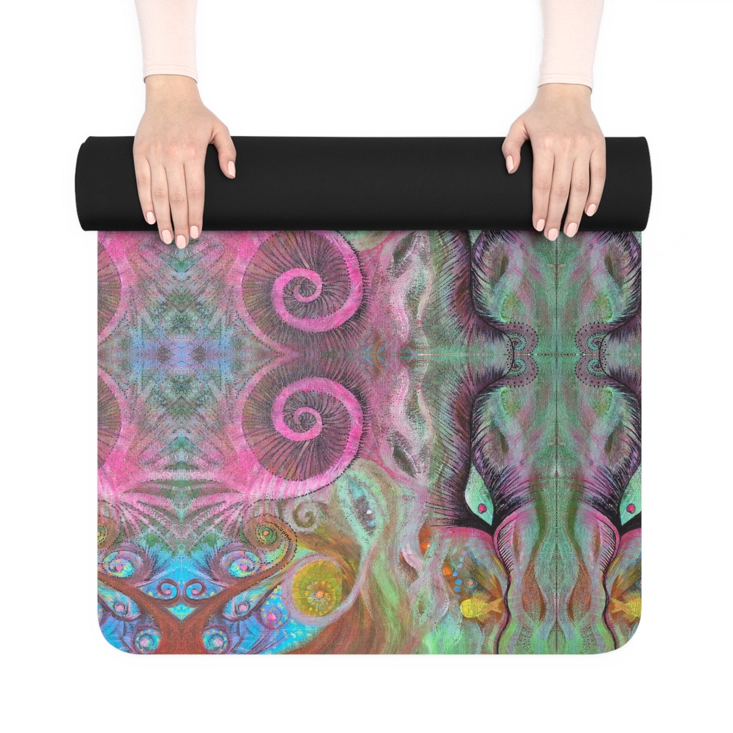Feminine Freedom Kaleidoscope - Eco-Friendly Rubber Yoga Mat