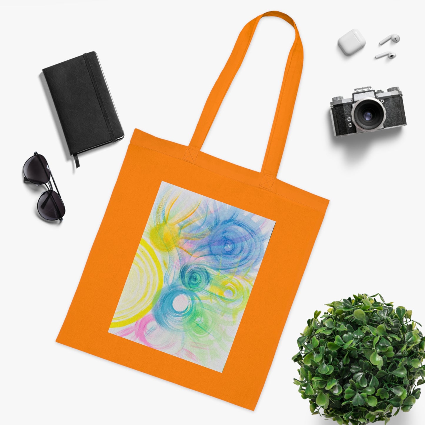 Celestial Heavenly Sounds Cotton Tote Bag