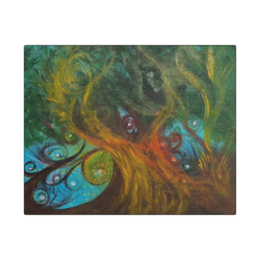 Burn It All Down Satin Canvas 10" x 8"