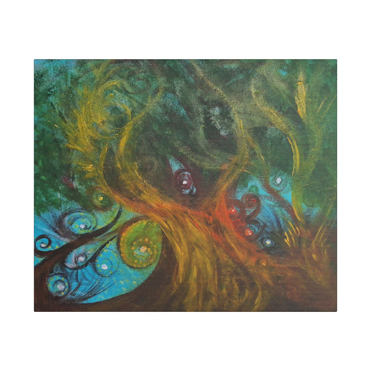 Burn It All Down Satin Canvas 24" x 20"