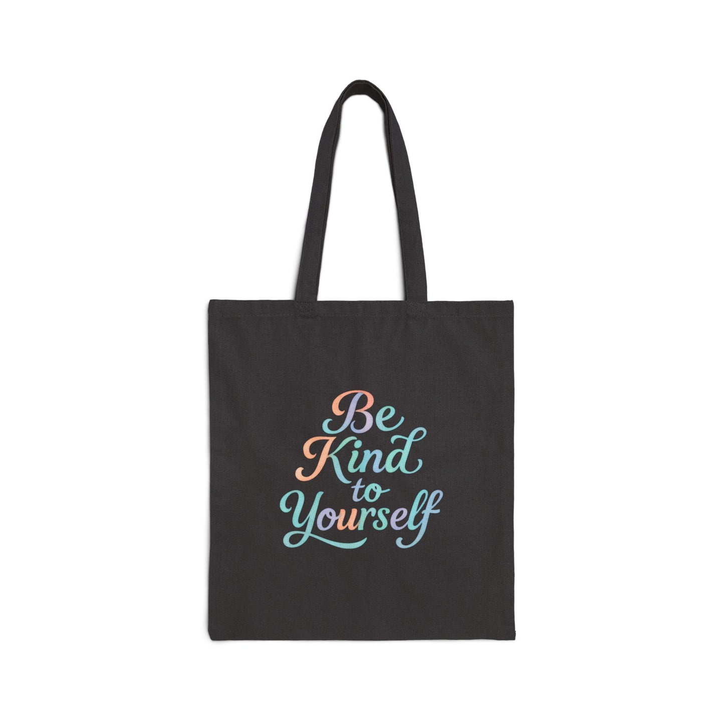 'Be Kind to Yourself' Cotton Canvas Tote Bag