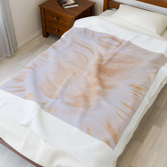 Golden Body of Christ Velveteen Plush Blanket