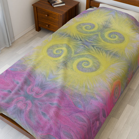 Christs Love Velveteen Plush Kaleidoscope Blanket