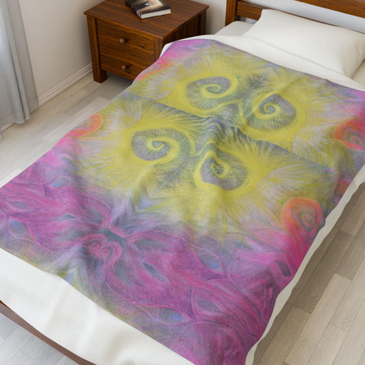 Christs Love Velveteen Plush Kaleidoscope Blanket