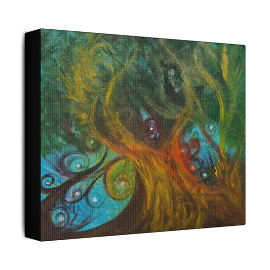Burn It All Down Satin Canvas 10" x 8"