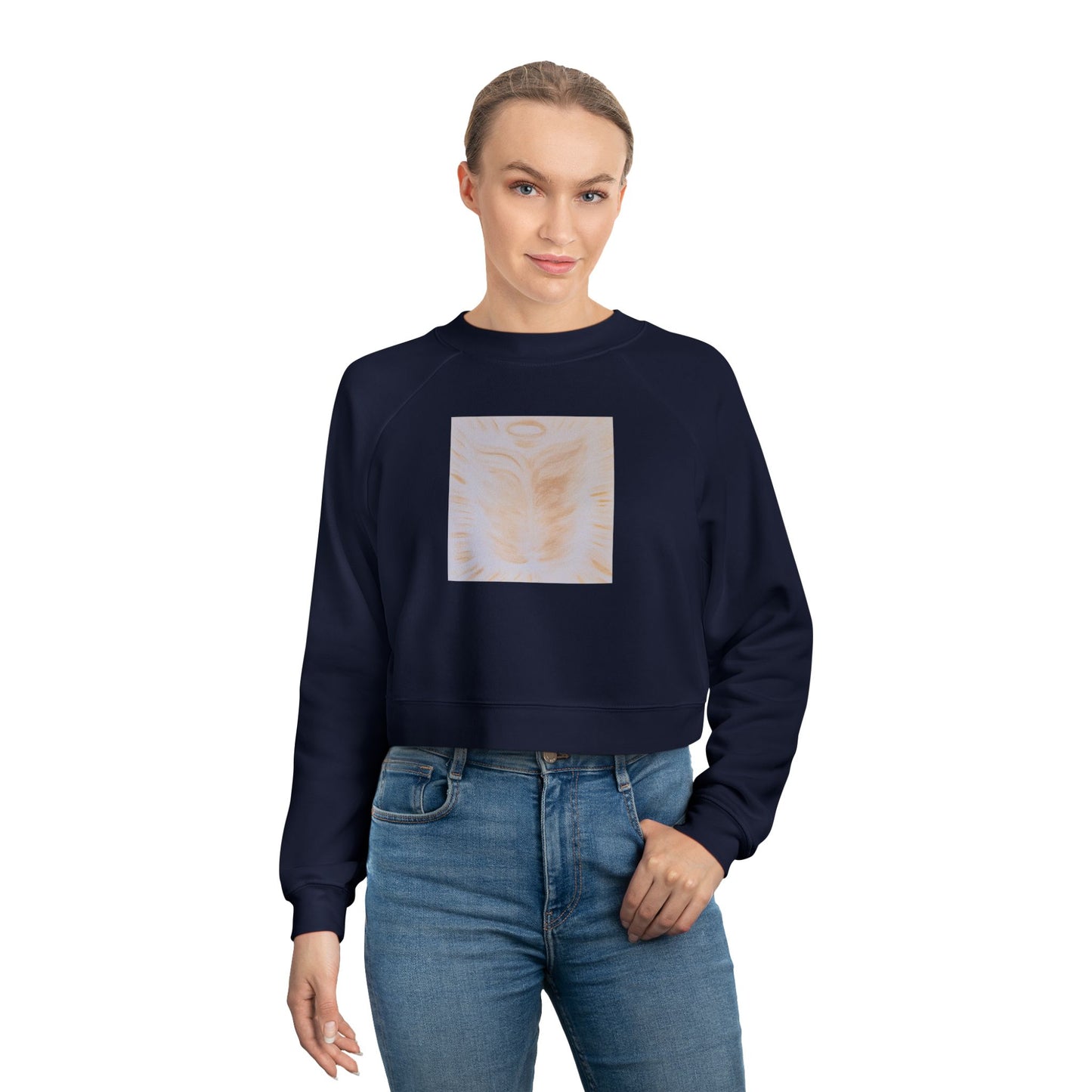 Golden Body of Christ Cropped Fleece